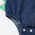 thumbnail image 7 of REDARER Baby Dinosaur Denim Romper Sleeveless Overalls Bodysuit with Spikes & Embroidery for Boys & Girls,3-6 Months, 7 of 7