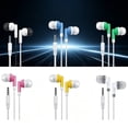 thumbnail image 4 of Fmnung Wired 3.5mm In-Ear Headphones, Noise Cancelling Earbuds with Colorful Design, Lightweight Earphones for Mobile, Tablet, Laptop, and Gaming, Ergonomic Fit Comfortable, 4 of 6