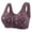 Dark Purple, variant on Thin Fabric Wireless Bra Plus Size, Easy Front Hook & Seamless Design, Perfect for Under Thin Tops & Avoiding Bulk Beige 50