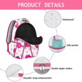 thumbnail image 4 of Tropical Flower and Leaves Students Backpack Durable School Bag with Colorful Boho Floral Pattern, Perfect for Outdoor Adventures, 4 of 6
