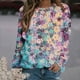 thumbnail image 2 of Sudadera Para Mujer Con Cuello Redondo, Moda de Otoño, Blusa Estampada de Manga Larga Para Mujer, Top Odeerbi  ODB150071, 2 of 5