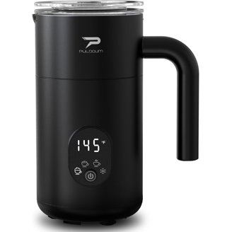 Morpilot Mousseur à Lait Électrique Verre 6-en-1 500ml - Chaud/Froid Pour Cappuccino, Latte Et Chocolat