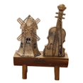 thumbnail image 4 of Mini modelo de madera, adorno tesanal, juguete de madera de estilo Vintage Molino Zulema Artesanía de escritorio en miniatura, 4 of 6