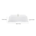 thumbnail image 2 of 1 Pce Couvercle Rectangulaire pour Aliments, Couvercle de Conservation des Aliments de Cuisine, Couvercle de Bol Transparent, 2 of 6
