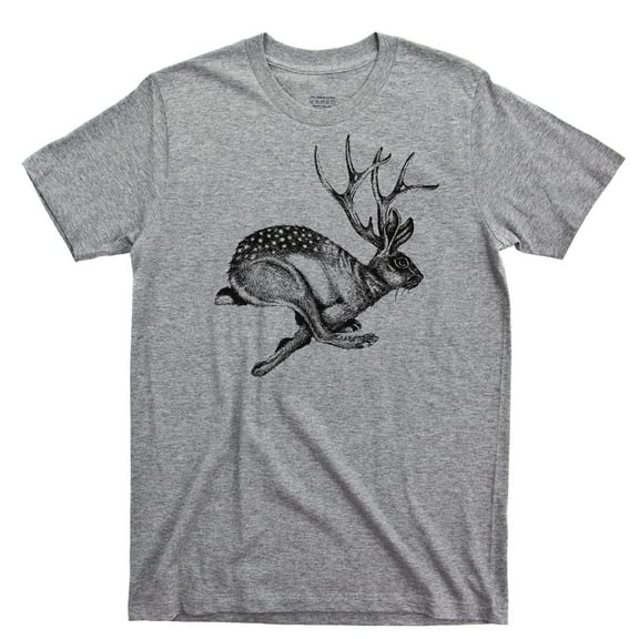 Jackalope T Shirt Jackrabbit With Antelope Horns Tee