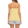 thumbnail image 4 of cfhntfmh Women's Striped Tank Top Adjustable Spaghetti Straps Sleeveless Camisole Shirts Loose Fit Basic Tank Top, 4 of 6
