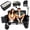 Black with Ice Pack, variant on AuraLane 3-in-1 Large Collapsible Folding Wagon,Convert to Bench with 1 Ice pack,550lbs/180L Capacity,Outdoor Utility Wagon for Groceries,Camping