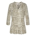 thumbnail image 4 of LASCANA Women's Tie Neck Print Blouse Shirt Ruffle Trim, 4 of 5