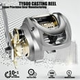 thumbnail image 5 of All Metal Body Drop Casting Reel Large Deep Seas Fishing Reel Salt Water Waterproof Left Hand, 5 of 8