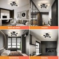thumbnail image 4 of Lámpara De Techo Negro Colgantes Decorativas 4 Luces Modelo Negro, 4 of 4