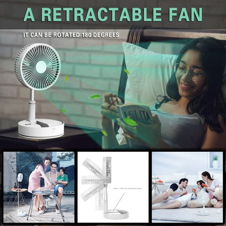 

Portable Retractable Charging Fan Wireless USB Charging Home Desktop Floor Fan