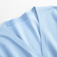 thumbnail image 7 of Women Knit Sweaters Cardigan Button Down V Neck Long Sleeve Ribbed Cuffs Casual Cozy Knitwear Fall Outfits (2XL, Sky Blue), 7 of 7