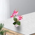 thumbnail image 4 of Flor de seda artificial de doble punta phalaenopsis maceta falsa decoración de paisaje planta artificial planta verde en maceta, 4 of 5
