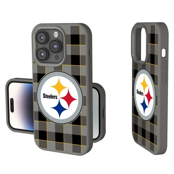 Keyscaper Pittsburgh Steelers Plaid Soft Touch iPhone Case