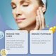 thumbnail image 3 of Paquete de 6 parches de mascarilla antienvejecimiento para ojos - Tratamiento para reducir las arrugas debajo de los ojos con fórmula hidratante para ojeras, líneas finas e iluminación de la piel, 3 of 7