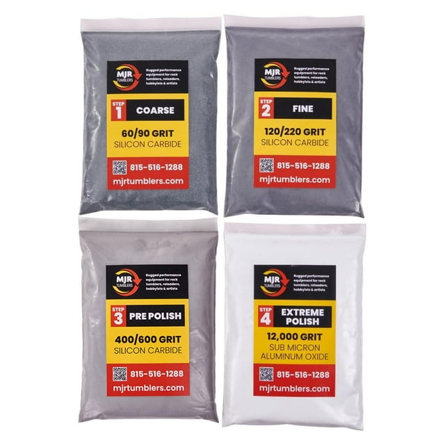 Kit de recambio para vasos MJR con óxido de aluminio de grano 12 000