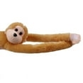 thumbnail image 3 of Jouet en Peluche Singe Hurleur Mignon Poupée Poupée Gibbons Cadeau pour Enfants Brun, 3 of 3