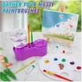 thumbnail image 2 of 2025 New Multi-Purpose Paint Brush Cleaner Tool with 4-Hole Brush Holder, 2 of 5