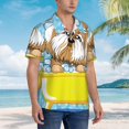 thumbnail image 5 of Disketp Hawaiian Shirts For Men,Dog Takes A Bath In The Bathtub Print Mens Casual Short Sleeve Button Down Shirts Beach Shirt, 5 of 8
