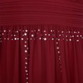 thumbnail image 6 of YiZYiF Girls' Beaded Chiffon Sleeveless Beaded Wedding Junior Bridesmaid Dance Prom Party Dress Burgundy 10, 6 of 7