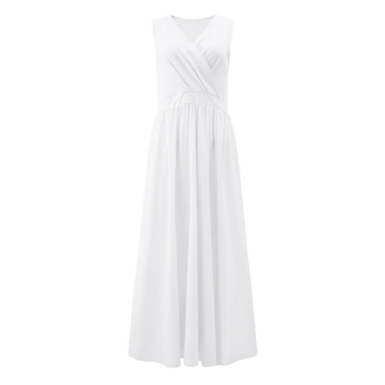 Maxi Dress For Women Women Beach V-Neck Dresses Summer Party