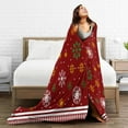 thumbnail image 5 of Kll Fleece Blanket Plush Throw Blanket Merry Christmas,Soft Fuzzy Cozy Flannel Blanket For Couch Sofa Bed.(80"X60"), 5 of 9