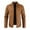 Yellow, variant on Herrnalise Men's Fashion Casual Work Clothes Leather Coat Long Sleeve Lapel Pocket Zipper Fitted Jacket Suit Coat Yellow