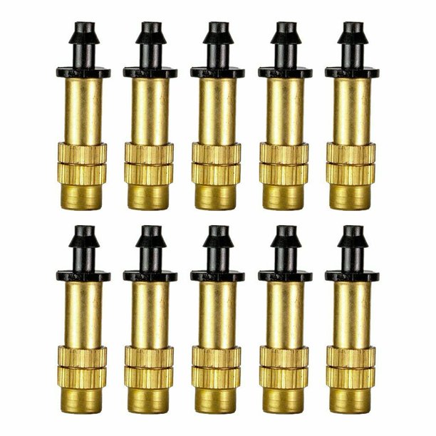 10/30Xadjustable Misting Nozzle Garden Patio Water Mister Brass Spray