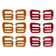 thumbnail image 1 of 2 Colors Adjustable 25mm Webbing Buckles G Hook for Luggage Strap 6 Pair Baoblaze Hebilla de correa de gancho G, 1 of 8