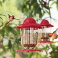thumbnail image 5 of sruoe Bird Feeder, Hanging Bird Feeders Outdoor, Weatherproof Open Platform Bird Feeders, Decoration Wild Feeders for Outside, Garden, Patio, Yard, Deck, Plastic, 5 of 6