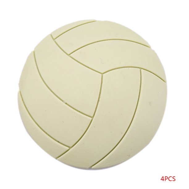 Ounissouiy Almohadilla de parachoques de silicona gruesa de 4 Uds., almohadilla de parachoques con forma de voleibol, almohadilla protectora Decoración del hogar verde
