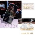 thumbnail image 4 of for iPhone 14 Case for Women，Shiny Luxury Bling Phone Case with 3D Glitter Sparkle Crystal Rhinestone Diamond Gems on Hard Reflective PC Back，Soft TPU Bumper Cover for Girly Girl（Silver）, 4 of 7
