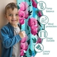 thumbnail image 3 of Blackout Kids Curtains,Pioneer Flower Floral Print Pattern Childrens Insulated Curtains Set Of 2,Bedroom Essentials,Toddler Room Decor 52"x63", 3 of 5