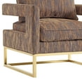 thumbnail image 2 of Avery Cognac Velvet Arm Chair by TOV Furniture, 2 of 11