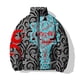 thumbnail image 5 of Abrigo de invierno para hombre con diseño de huesos, nuevo abrigo de esqueleto para hombre, parkas modernas con estampado 3D de calaveras, ropa para hombre 2024, calidez, frescor y acolchado, 5 of 5
