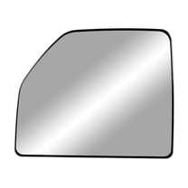 88308 - Fit System Driver Side Non-heated Mirror Glass w/ backing plate, Ford F150 15-18, towing mirror top lens, w/ o auto dimming, w/ o blind spot detection system, 7" 8 9/ 16" 10 9/ 16"