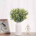 thumbnail image 2 of Artificial Lavender Flowers Plants 6 Pieces, Lifelike UV Resistant Fake Shrubs Greenery Bushes Bouqu, 2 of 5