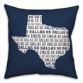 thumbnail image 2 of Creative Products Blue Texas Go Team 16 x 16 Spun Poly Pillow, 2 of 3