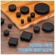 thumbnail image 4 of Uxcell 4 PCS 1.97"(50mm) Tapones de agujero redondos de plástico, tapones de extremo de tubería de plástico negro para muebles, tubería, mesa, silla, 4 of 6