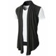 thumbnail image 2 of Men Sleeveless Cardigan T Shirt Casual Slim Fit Dress Shirts Formal Tops M, 2 of 5