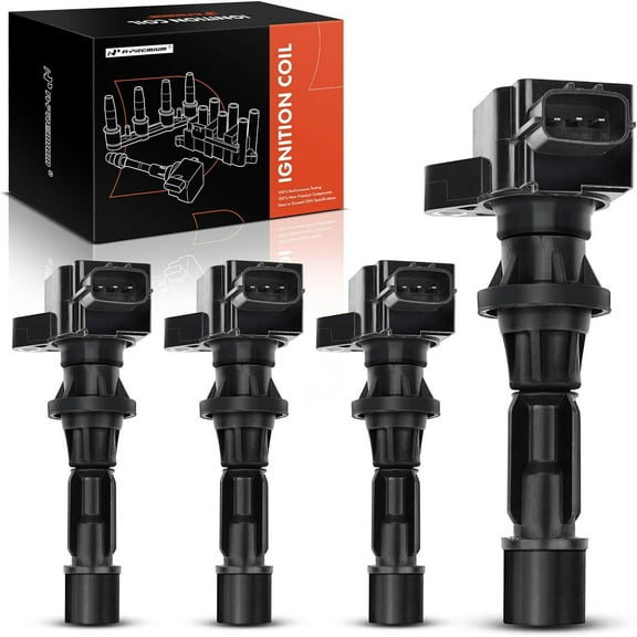 A-Premium Ignition Coil Pack Compatible with Mazda 3 6 CX7 MX-5 Miata I4 2.0L 2.3L 2.5L 4-PC Set