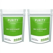 Organic Beet Root Powder - Beetroot Extract - Beet Root Juice Supplements Rich in Nitric Oxides for Energy Booster, Super Beats Flavor for Delicious Smoothie, Vegan Friendly, Water Soluble (Pack of 2)