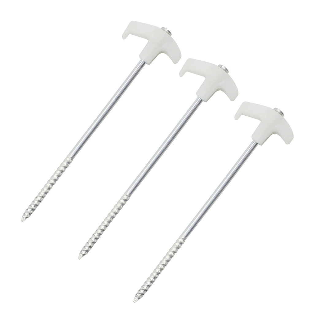 ANXPTIME 10lots Tent Peg Beach Tent Peg Canopies Stake Spirals Stainless Steel Tent Stake