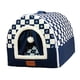 thumbnail image 5 of Acogedora casa pequeña para perros para gatos y cachorros, cueva cálida cerrada para gatos, cachorros y perros Azul marino XL, 5 of 9