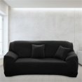 thumbnail image 5 of Stretch Sofa Cover Brown 145-185 Double Size, 1*Sofa Cover, FNGZ Sofa Cover Slipcover Stretch Elastic 2 Seater Chair Loveseat Sofa Couch Furniture Protector Fit Sofa Slipcover, 5 of 6