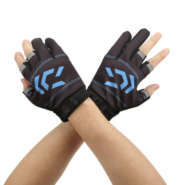 Knifun Fishing Gloves, Premium Nylon Adjustable Tightness Sun Gloves For Fishing