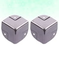 thumbnail image 2 of 4Pcs Stainless Steel Cosmetic Case Aluminum Case Corner Protector Wrap Corner Desk Edge Corner Guard, 2 of 7