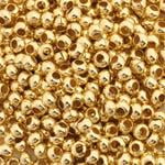 2X2 mm Gold Plated Crimp Beads EZX0414 Sold 200pcs/bag