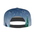 thumbnail image 4 of Daiia Christmas Trees print Flat Bill Hats Flat Brim Trucker Cap Baseball Cap Adjustable Classic Low Profile Hat Unconstructed Plain Cap, 4 of 9