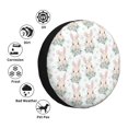 thumbnail image 4 of Naloa Rabbit And Flower PVC Leather Spare Tire Wheel Cover for Car Truck SUV Camper Trailer Universal Fit many size17 inch, 4 of 6